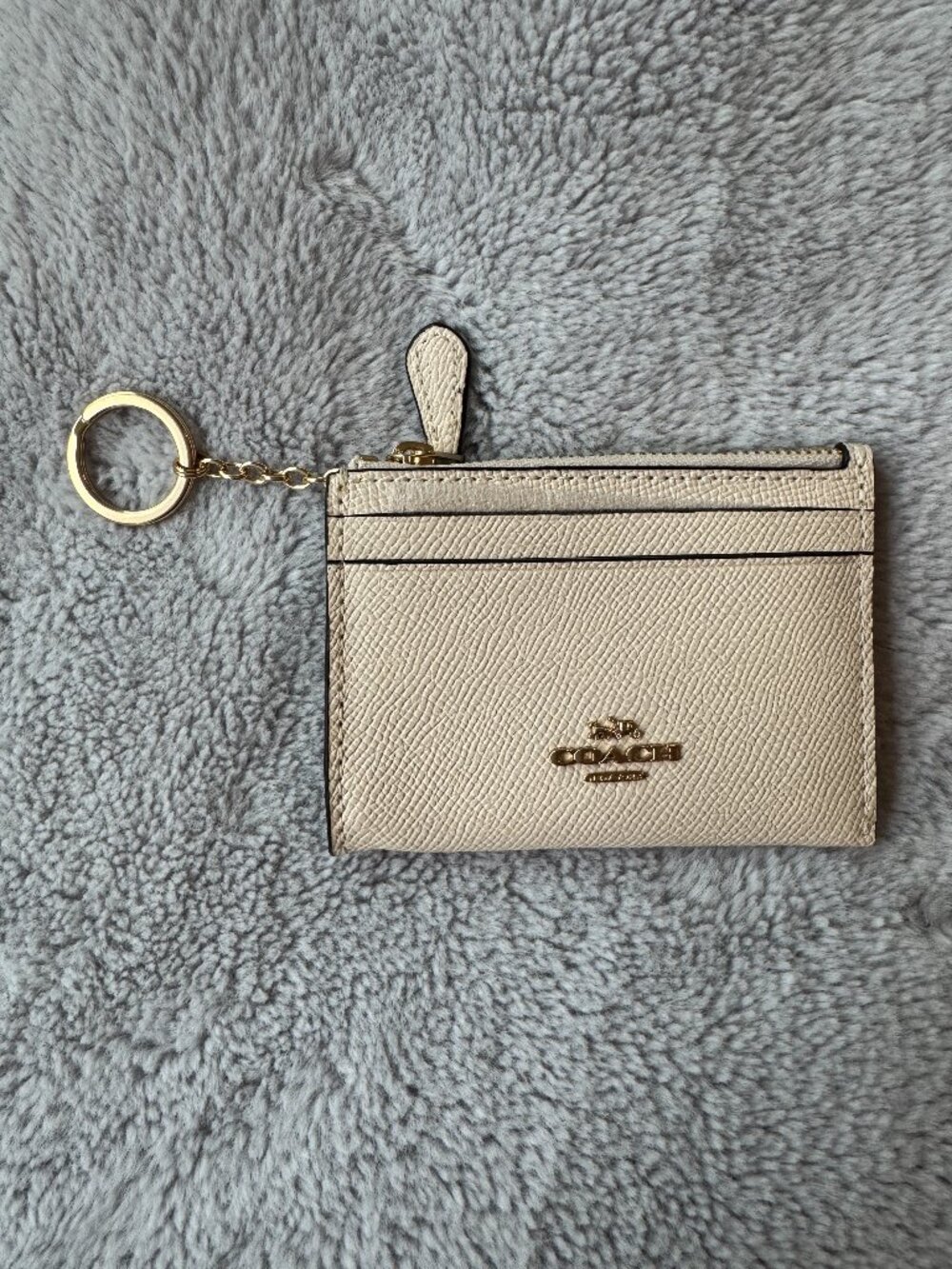 NWT Coach F88250 Mini Skinny ID Case – Chalk